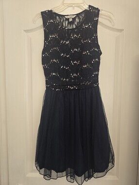 Speechless Prom, Graduation, Homecoming Dress - Navy Blue, size 5